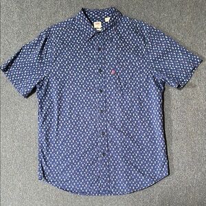 Levis Classic One Pocket Short Sleeve Standard Fit Shirt Cactus Print - M